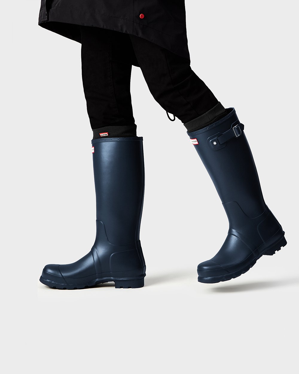 Men Hunter Original | Tall Rain Boots Navy | NZ-6382-PXFW